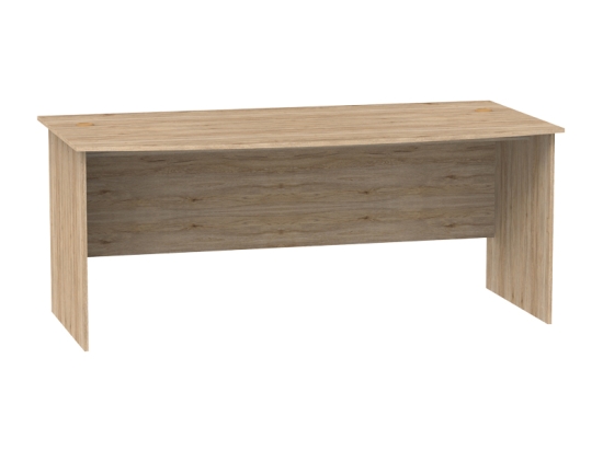 ΓΡΑΦΕΙΟ ΕΡΓΑΣΙΑΣ ANZE PAKOWORLD ΦΥΣΙΚΟ ΜΕΛΑΜΙΝΗΣ 180X93.5X75ΕΚ