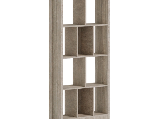 ΒΙΒΛΙΟΘΗΚΗ DIVIDRE PAKOWORLD SONOMA OAK ΜΕΛΑΜΙΝΗΣ 80X30X181ΕΚ