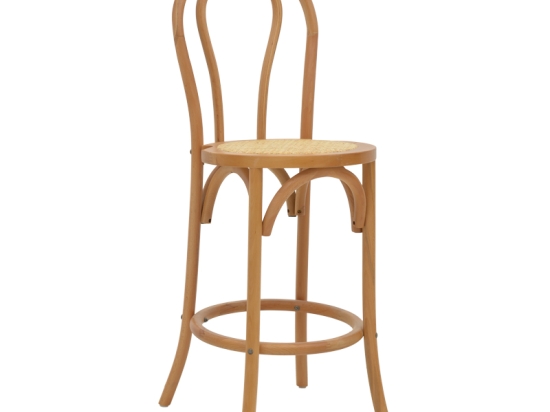 ΣΚΑΜΠΟ ΜΠΑΡ THONET PAKOWORLD ΦΥΣΙΚΟ ΞΥΛΟ ΟΞΙΑΣ-ΕΔΡΑ ΦΥΣΙΚΟ RATTAN 41X50X105ΕΚ