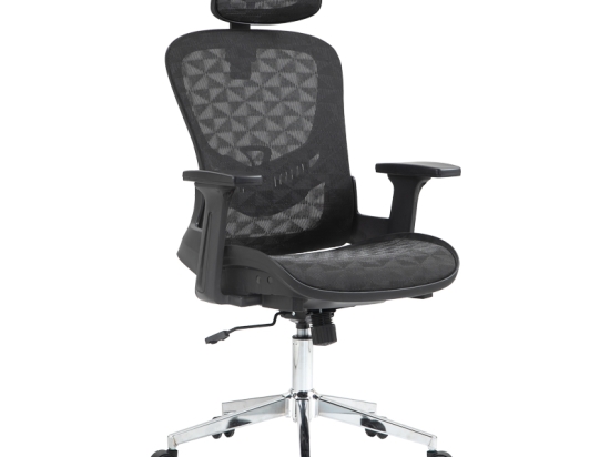 ΚΑΡΕΚΛΑ ΓΡΑΦΕΙΟΥ ΕΡΓΑΣΙΑΣ MERGI PAKOWORLD ΜΑΥΡΟ MESH 62X63X120ΕΚ