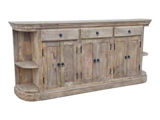 ΜΠΟΥΦΕΣ FREKLIAN INART ΦΥΣΙΚΟ ΜΑΣΙΦ MANGO ΞΥΛΟ 200X42X90ΕΚ