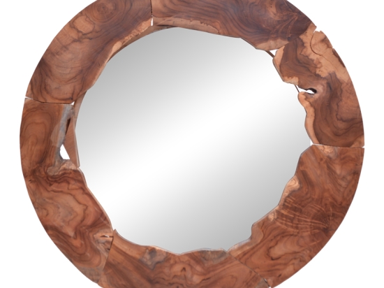 ΚΑΘΡΕΠΤΗΣ CREST INART ΦΥΣΙΚΟ ΜΑΣΙΦ ΞΥΛΟ TEAK Φ80X4ΕΚ