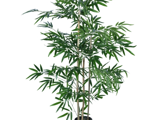ΔΙΑΚΟΣΜΗΤΙΚΟ ΦΥΤΟ BAMBOO ΣΕ ΓΛΑΣΤΡΑ INART ΠΡΑΣΙΝΟ PP Υ130ΕΚ