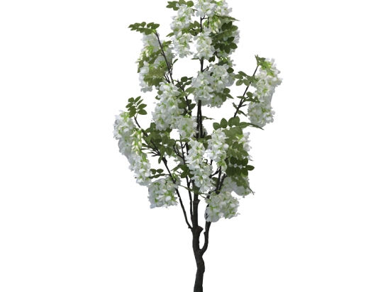 ΔΙΑΚΟΣΜΗΤΙΚΟ ΦΥΤΟ BEAN FLOWERS ΣΕ ΓΛΑΣΤΡΑ INART ΛΕΥΚΟ PP Υ125ΕΚ