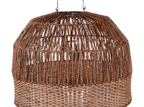 ΦΩΤΙΣΤΙΚΟ ΟΡΟΦΗΣ ERDON INART  ΜΠΑΝΑΝΑ ΞΥΛΟ-RATTAN PE ΣΕ ΦΥΣΙΚΗ ΑΠΟΧΡΩΣΗ Φ60X45ΕΚ