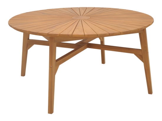 ΤΡΑΠΕΖΙ COLEN PAKOWORLD TEAK ΞΥΛΟ ΣΕ ΦΥΣΙΚΗ ΑΠΟΧΡΩΣΗ Φ180X75ΕΚ