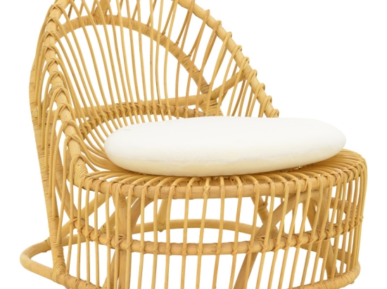 ΠΟΛΥΘΡΟΝΑ TROMSO PAAKOWORLD PE RATTAN ΣΕ ΦΥΣΙΚΗ ΑΠΟΧΡΩΣΗ ΜΕ ΕΚΡΟΥ ΧΡΩΜΑ ΜΑΞΙΛΑΡΙ 80X85X98ΕΚ