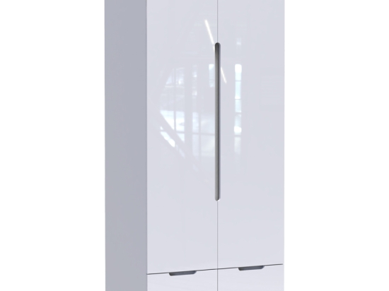 ΝΤΟΥΛΑΠΑ ΔΙΦΥΛΛΗ AFINA PAKOWORLD MDF ΣΕ ΛΕΥΚΗ GLOSSY ΑΠΟΧΡΩΣΗ 100X57X213ΕΚ