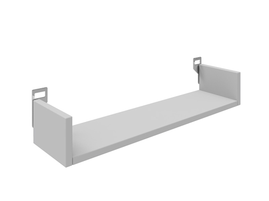 ΡΑΦΙΕΡΑ ΤΟΙΧΟΥ DERVA PAKOWORLD ΣΕ ΛΕΥΚΗ ΑΠΟΧΡΩΣΗ 60X15X10CM