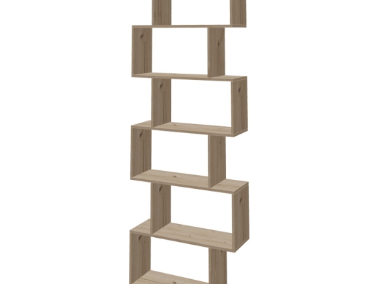 ΒΙΒΛΙΟΘΗΚΗ SEZEN PAKOWORLD ΣΕ OAK ΑΠΟΧΡΩΣΗ 70X24X191.5ΕΚ