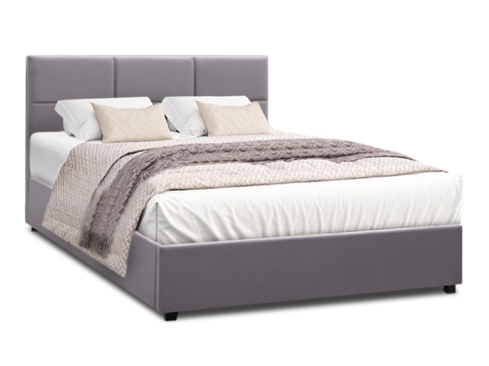 ΚΡΕΒΑΤΙ KINGSTON MEGAPAP ΒΕΛΟΥΔΙΝΟ ΧΡΩΜΑ ΓΚΡΙ 150X200ΕΚ.