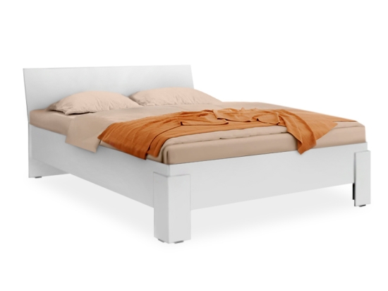 ΚΡΕΒΑΤΙ ROBIN MEGAPAP ΑΠΟ ΜΕΛΑΜΙΝΗ ΧΡΩΜΑ ΛΕΥΚΟ 160X200ΕΚ.