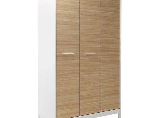 ΝΤΟΥΛΑΠΑ ΡΟΥΧΩΝ LONDON MEGAPAP ΤΡΙΦΥΛΛΗ ΧΡΩΜΑ OAK - ΛΕΥΚΟ 120X52X202ΕΚ.