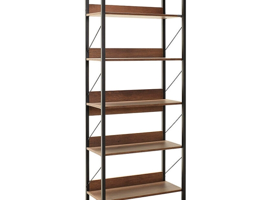 ΒΙΒΛΙΟΘΗΚΗ CONNECT MEGAPAP ΧΡΩΜΑ ΚΑΡΥΔΙ 73X35X172ΕΚ.