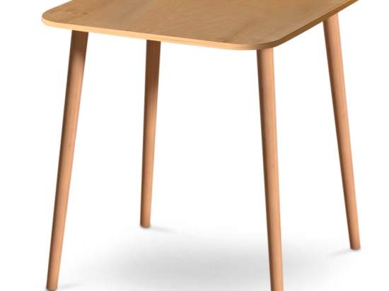 ΤΡΑΠΕΖΙ KARE MEGAPAP ΑΠΟ ΜΕΛΑΜΙΝΗ ΧΡΩΜΑ OAK 90X90X72ΕΚ.