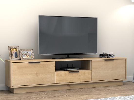 ΕΠΙΠΛΟ ΤΗΛΕΟΡΑΣΗΣ MENSA MEGAPAP ΧΡΩΜΑ ΦΥΣΙΚΟ ΟΞΙΑΣ 180X35X43CM.