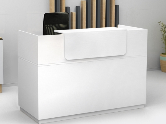 ΓΡΑΦΕΙΟ RECEPTION LEMMON MEGAPAP ΧΡΩΜΑ ΛΕΥΚΟ 120X70X110ΕΚ.