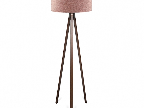 ΦΩΤΙΣΤΙΚΟ ΔΑΠΕΔΟΥ ROSLING MEGAPAP MDF/ΥΦΑΣΜΑ PVC ΧΡΩΜΑ ΚΑΡΥΔΙ - DUSTY ROSE 38X38X140ΕΚ.