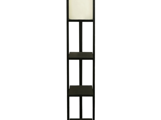 ΦΩΤΙΣΤΙΚΟ ΔΑΠΕΔΟΥ VERMA MEGAPAP E27 MDF/ΥΦΑΣΜΑ PVC ΧΡΩΜΑ WENGE - ΚΡΕΜ 21X21X135ΕΚ.
