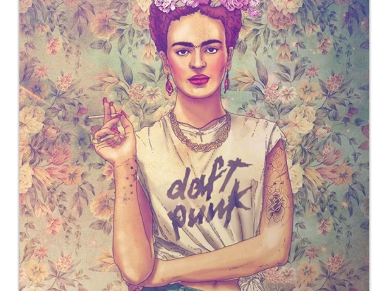 ΠΙΝΑΚΑΣ ΣΕ ΚΑΜΒΑ "FRIDA PUNK" MEGAPAP ΨΗΦΙΑΚΗΣ ΕΚΤΥΠΩΣΗΣ 60X60X3ΕΚ.