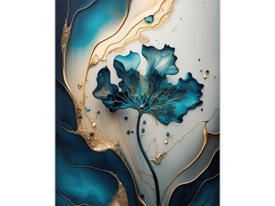 ΠΙΝΑΚΑΣ ΣΕ ΚΑΜΒΑ "EMERALD FLOWER" MEGAPAP ΨΗΦΙΑΚΗΣ ΕΚΤΥΠΩΣΗΣ 70X100X3ΕΚ.