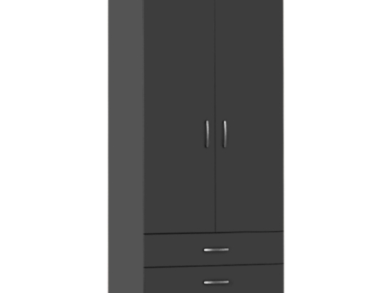 ΝΤΟΥΛΑΠΑ ΡΟΥΧΩΝ REGINA MEGAPAP ΔΙΦΥΛΛΗ ΧΡΩΜΑ ΑΝΘΡΑΚΙ 80X51,5X181ΕΚ.