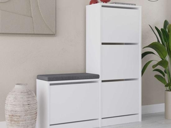 ΠΑΠΟΥΤΣΟΘΗΚΗ ΜΕΛΑΜΙΝΗΣ DUDE MEGAPAP ΧΡΩΜΑ ΛΕΥΚΟ 104,8X26X118,5ΕΚ.