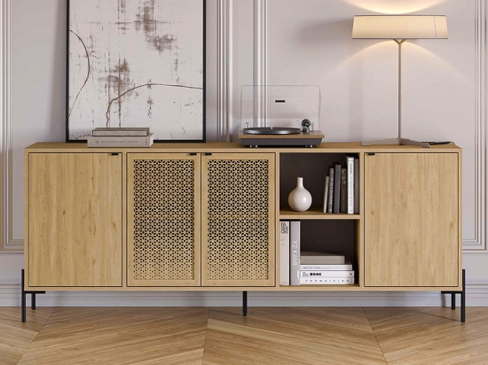 ΜΠΟΥΦΕΣ NAIVE MEGAPAP ΧΡΩΜΑ SAPPHIRE OAK 204X40X80ΕΚ.