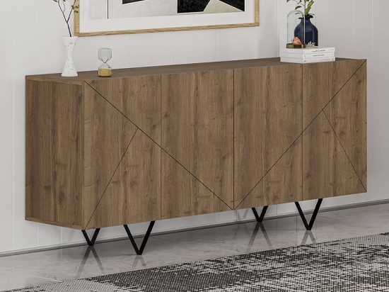 ΜΠΟΥΦΕΣ JAKOMEN MEGAPAP ΧΡΩΜΑ ΑΝΟΙΧΤΟ ΚΑΡΥΔΙ 180X41,7X80ΕΚ.
