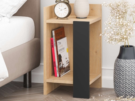 ΚΟΜΟΔΙΝΟ ELOS MEGAPAP ΧΡΩΜΑ SAPHHIRE OAK - SILKY BLACK 30X31,7X55ΕΚ.