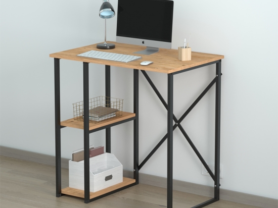 ΓΡΑΦΕΙΟ ΕΡΓΑΣΙΑΣ VERNO MEGAPAP ΧΡΩΜΑ PINE OAK 90X59,8X92,8ΕΚ.