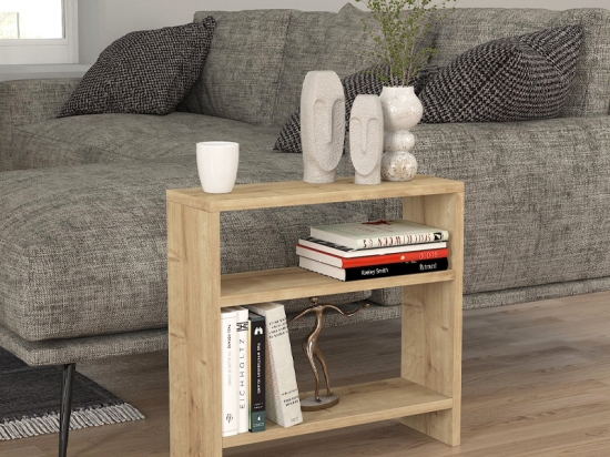 ΤΡΑΠΕΖΑΚΙ ΒΟΗΘΗΤΙΚΟ SILVANUS MEGAPAP ΧΡΩΜΑ SAPPHIRE OAK 51X17,5X49ΕΚ.