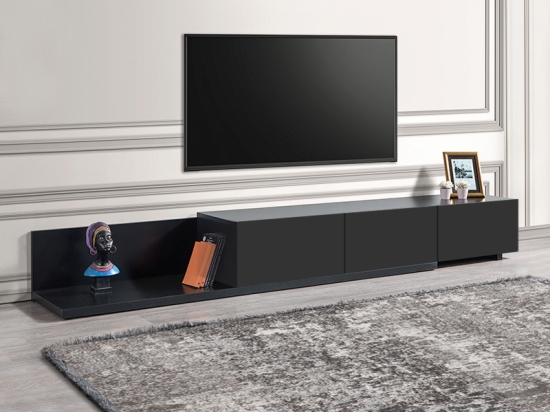 ΕΠΙΠΛΟ ΤΗΛΕΟΡΑΣΗΣ ENSTEY MEGAPAP ΧΡΩΜΑ ΜΑΥΡΟ 260X41,8X33,5ΕΚ.