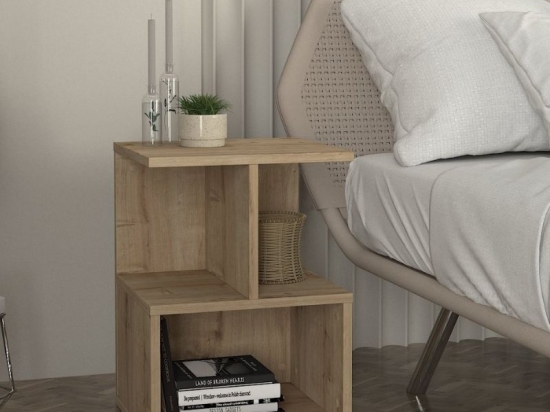 ΚΟΜΟΔΙΝΟ - ΤΡΑΠΕΖΑΚΙ ΒΟΗΘΗΤΙΚΟ ENTIERO MEGAPAP ΧΡΩΜΑ SAPPHIRE OAK 39,8X35X54,6ΕΚ.