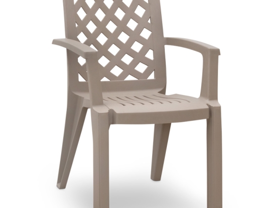 ΠΟΛΥΘΡΟΝΑ ΠΟΛΥΠΡΟΠΥΛΕΝΙΟΥ KIRA MEGAPAP ΧΡΩΜΑ CAPPUCCINO 58X52X87ΕΚ.