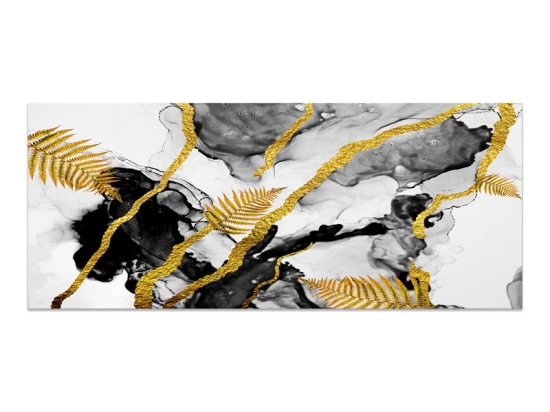 ΠΙΝΑΚΑΣ ΣΕ ΚΑΜΒΑ "ABSTRACT GOLDEN DREAM" MEGAPAP ΨΗΦΙΑΚΗΣ ΕΚΤΥΠΩΣΗΣ 120X50X3ΕΚ.