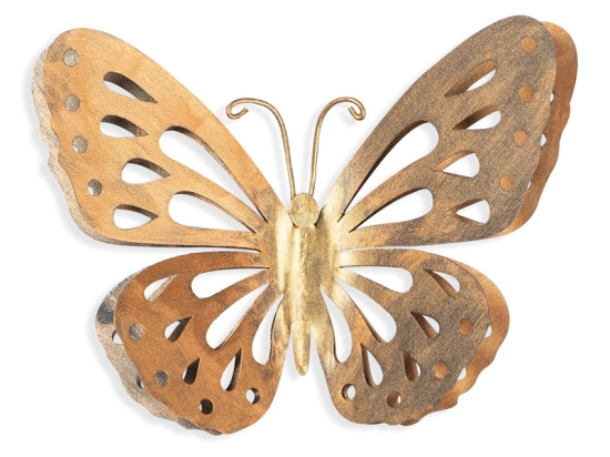 ΔΙΑΚΟΣΜΗΤΙΚΟ ΤΟΙΧΟΥ BUTTERFLY MEGAPAP ΜΕΤΑΛΛΙΚΟ ΧΡΩΜΑ ΧΡΥΣΟ 29X32ΕΚ.