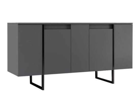 ΜΠΟΥΦΕΣ LUXE MEGAPAP ΧΡΩΜΑ ΑΝΘΡΑΚΙ 160X35X80ΕΚ.