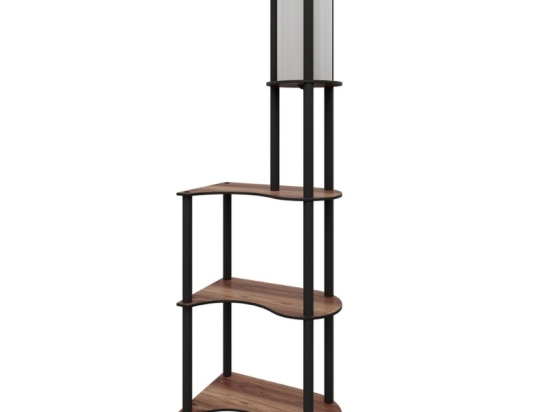 ΦΩΤΙΣΤΙΚΟ ΔΑΠΕΔΟΥ NOVA I MEGAPAP MDF - PVC ΥΦΑΣΜΑ ΧΡΩΜΑ ΚΑΡΥΔΙ - ΜΑΥΡΟ 50X30X140ΕΚ.