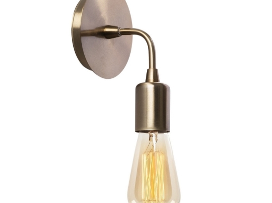 ΑΠΛΙΚΑ ΤΟΙΧΟΥ ARKEN MEGAPAP E27 ΜΕΤΑΛΛΙΚΗ ΧΡΩΜΑ ΧΡΥΣΟ VINTAGE 12X12X20ΕΚ.