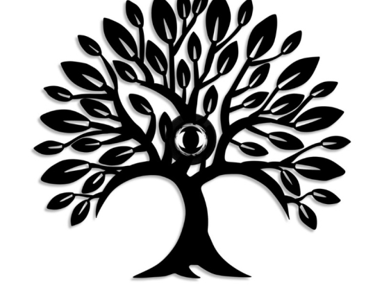 ΑΠΛΙΚΑ ΤΟΙΧΟΥ TREE MEGAPAP E27 ΜΕΤΑΛΛΙΚΗ ΧΡΩΜΑ ΜΑΥΡΟ 50X9X46ΕΚ.