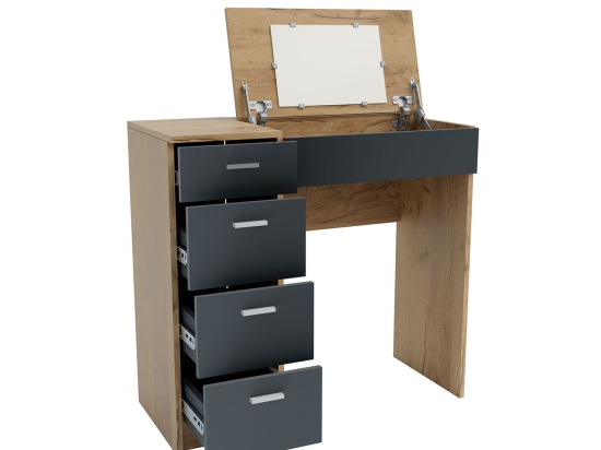 ΤΟΥΑΛΕΤΑ TAB ΧΡΥΣΟ ΔΡΥΣ-ΓΡΑΦΙΤΗ 90X42X82-110CM