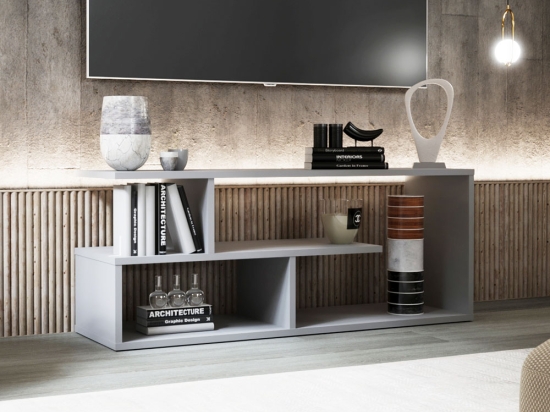 ΕΠΙΠΛΟ TV EDEN ΓΚΡΙ 100X29.6X40CM