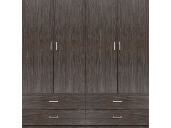 ΣΕΤ 2 ΤΜΧ ΝΤΟΥΛΑΠΑ 4ΦΥΛΛΗ ΜΕ 4 ΣΥΡΤΑΡΙΑ ZEBRANO 160X42X181 HM11349.01
