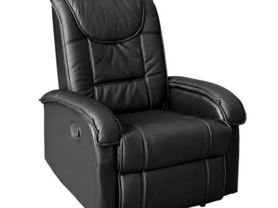 ΠΟΛΥΘΡΟΝΑ RELAX ΜΕ ΜΗΧΑΝΙΣΜΟ MASSAGE ROCCA HM0026.01 PU ΜΑΥΡΟ 80x96x97 εκ.