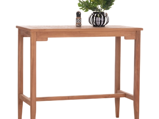 ΤΡΑΠΕΖΙ ΜΠΑΡ CRANSTON HM18111 ΞΥΛΟ ΤΕΑΚ--ΦΥΣΙΚΟ ΧΡΩΜΑ 120x60x105Υεκ.