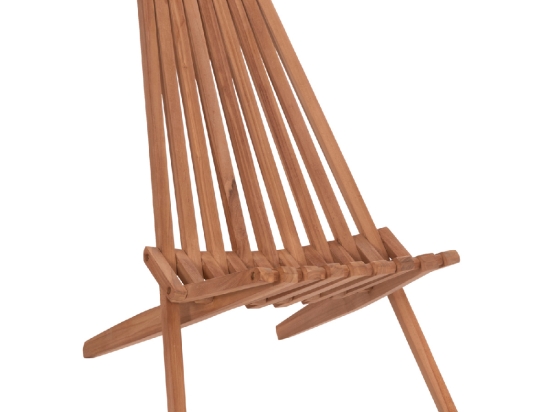 ΠΟΛΥΘΡΟΝΑ LOUNGE ΠΤΥΣΣΟΜΕΝΗ SHIGAO HM18112 ΞΥΛΟ TEAK--ΦΥΣΙΚΟ 61x88.5x89Υεκ.