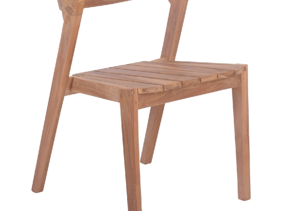 ΚΑΡΕΚΛΑ ΕΞΩΤΕΡΙΚΟΥ ΧΩΡΟΥ ORLEAN HM18130 ΞΥΛΟ TEAK-ΦΥΣΙΚΟ ΧΡΩΜΑ 49.5x58x70Υεκ.