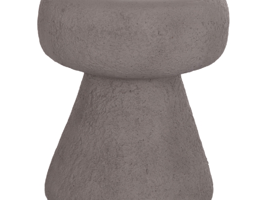 ΣΚΑΜΠΟ ΣΤΡΟΓΓΥΛΟ INTERON HM18171.03 FIBER CEMENT ΣΕ ΓΚΡΙ--Φ34x39Υεκ.