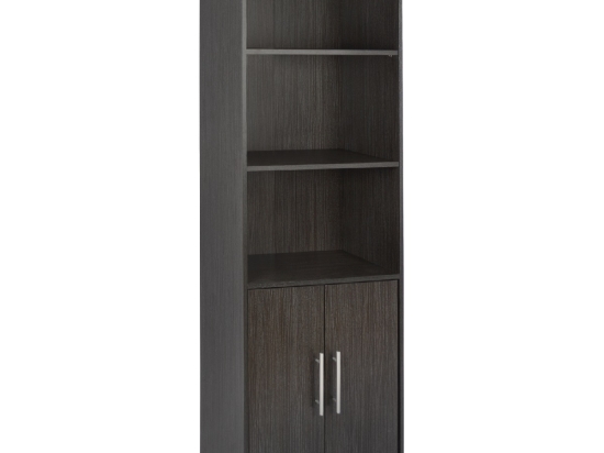 ΒΙΒΛΙΟΘΗΚΗ ΜΕΛΑΜΙΝΗΣ ENSLEY HM2027.01 ZEBRANO 60X30X180 εκ.